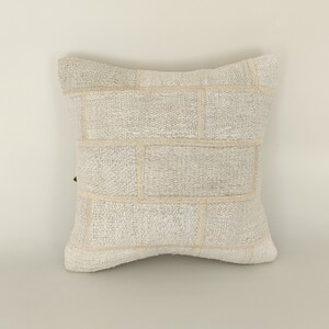 Hemp Patchwork Pillow, Throw Pillows For Couch, Designer Pillow, Turkish Kilim Pillow, Hemp Kilim Pillow, Farmhouse Pillow, Cushion Cover