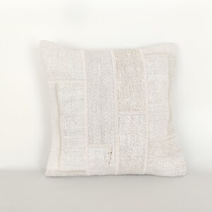 White Cream Pillow Cover 20x20 -Neutral Pillow -Farmhouse Pillow -Vintage Throw Pillow -Pillow For Couch -Lumbar Pillow Case -Sofa Pillow