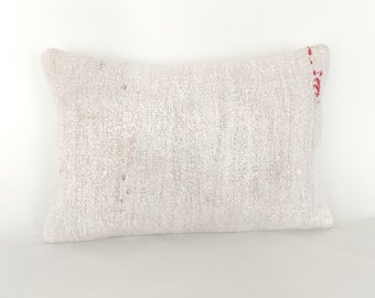 Decorative Pillow Cover 16x24 -Hemp Pillow -Striped Pillow -Kilim Pillow -Handwoven Pillow -Pillow For Couch -Turkish Pillows -Throw Pillows