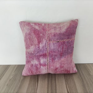 Kilim Pillow Covers 16x16, Vintage Kilim Pillow, Decorative Handwoven Pillow, Throw Pillow For Couch, Handmade Item, Turkish Pillow Cover
