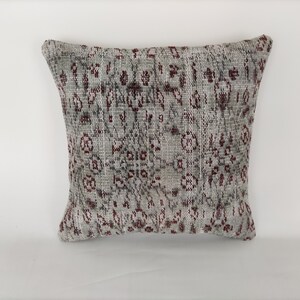 Decorative Pillow Cover 20x20 -Ethnic Pillow -Handwoven Pillow -Vintage Throw Pillow -Antique Pillow -Textured Pillow -Pillow For Couch