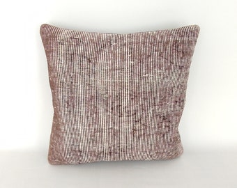 Funda de almohada única de 20x20 -Almohada rústica -Almohada étnica -Almohada tejida a mano -Almohada Kilim turca -Almohada decorativa -Almohada vintage -Almohada bohemia