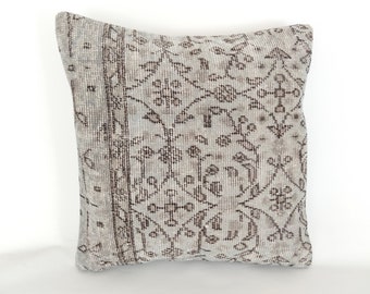 Throw Pillows For Couch, Decorative Pillow, Pillow Covers 20x20, Handmade Rug Pillow, Boho Throw Pillow, Anique Pillow, Turkish Kilim Pillow
