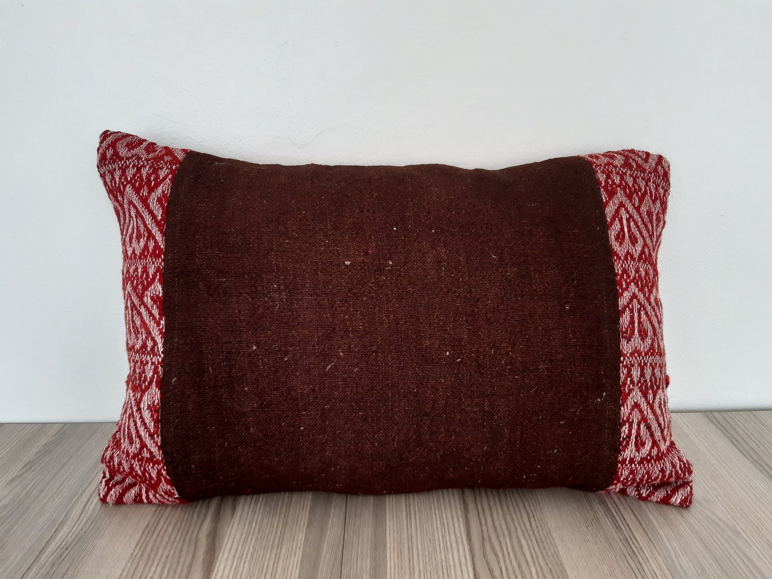 Burgundy Lumbar Pillow16x24Large Ethnic PillowRectangle Etsy