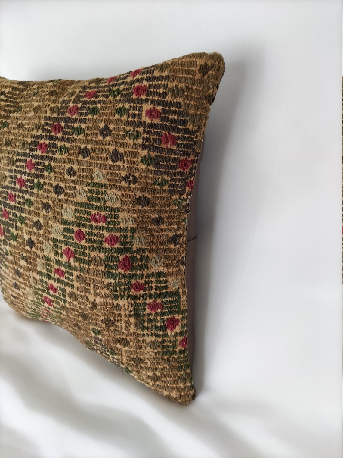 Vintage Embroidered Pillow Cover 16x16 boho Throw Pillow Etsy UK