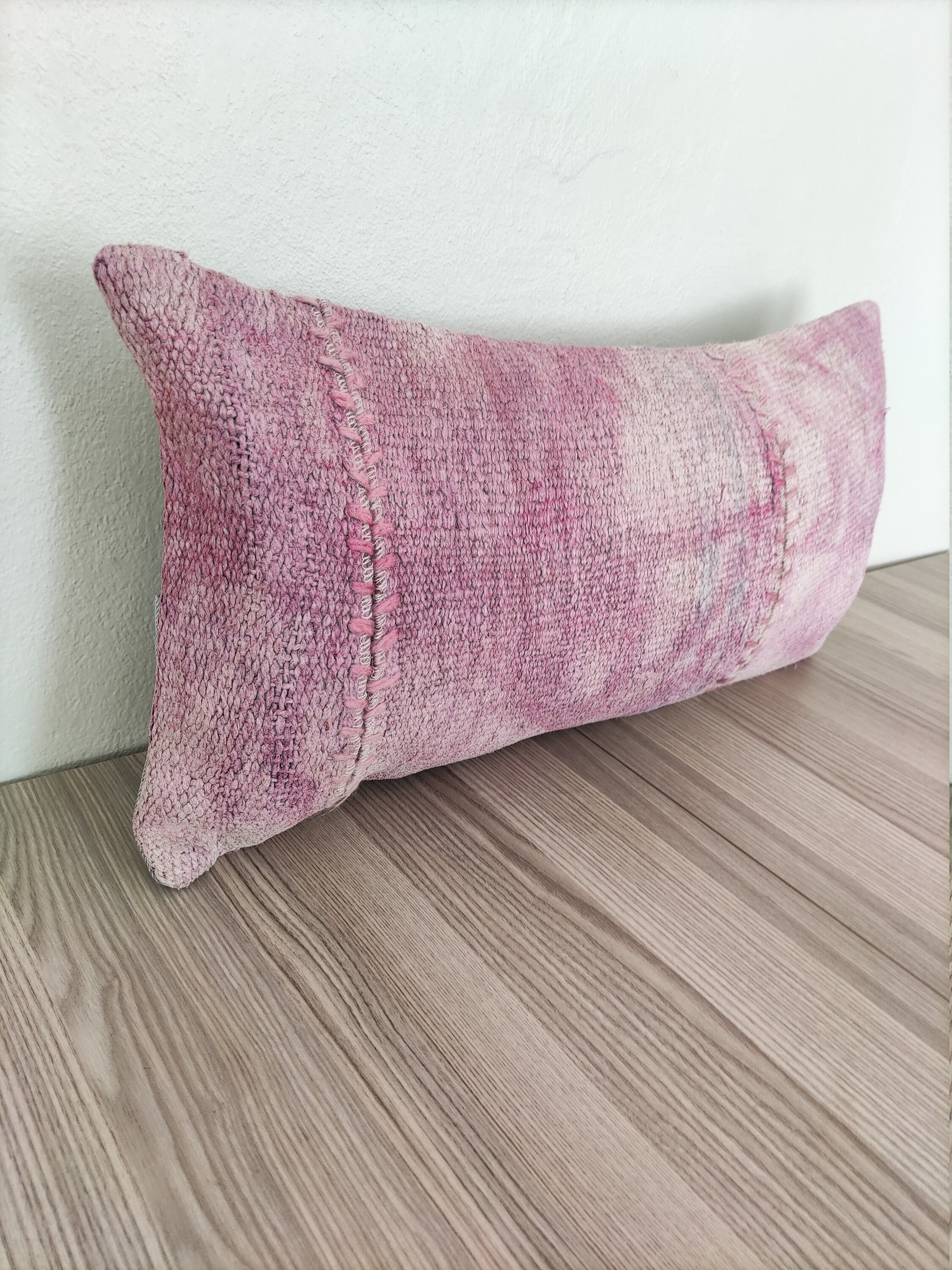 Pink White Lumbar Pillow Cover 12x24 Lumbar Pillow Pillow Etsy