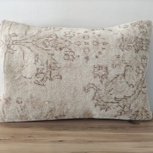 Antique Pillow Cover 16x24, Kilim Pillow Cover, Turkish Pillow, Throw Pillow, Handwoven Pillow, Farmhouse Pillow, Home Decor, Couch Pillow