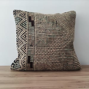 Cuscino decorativo, cuscini da divano, cuscino kilim boho, cuscino antico, cuscino kilim turco 20x20, cuscino testurizzato tessuto a mano