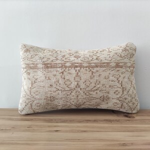 Ethnic Carpet Pillow Cover 12x20 -Throw Pillows -Antique Pillow -Vintage Pillow -Modern Throw Pillow -Decorative Couch -Kilim Pillow Cover