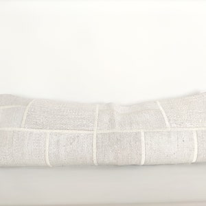 Handwoven Hemp Pillow, Decorative Kilim Pillow, Long Lumbar Pillow, Bench Cushion, Long Lumbar Pillow 14x40, Kilim Pillow, Neutral Pillow