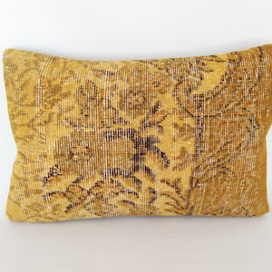 Embroidered Pillow Cover 16x24 -Ethnic Pillow -Carpet Pillow -Decorative Pillow -Handwoven Pillow -Antique Pillow -Vintage Pillow Cover