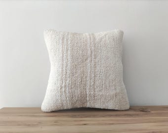 Decorative Pillow Cover 16x16, Farmhouse Pillow, Pillow For Couch, Vintage Pillow, Cushion Cover, Home Decor, Antique Pillow, Kilim Pillow
