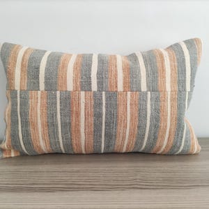 Handwoven Kilim Pillow, Decorative Pillow For Couch, Lumbar Pillow Cover 12x20, Sofa Cushion, Turkish Pillow, Seat Cushion, Boho Pillow