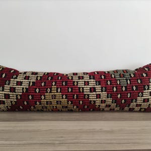 Long Lumbar Pillow, Pillow For Bed, Antique Pillow, Vintage Lumbar Pillow, 12x40 Pillow Cover, Rug Pillow, Long Couch Pillow, Boho Pillow