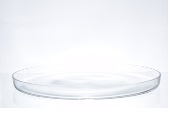 Large Glass Clear Cake Serving Plate / Tray Ø 33 cm
