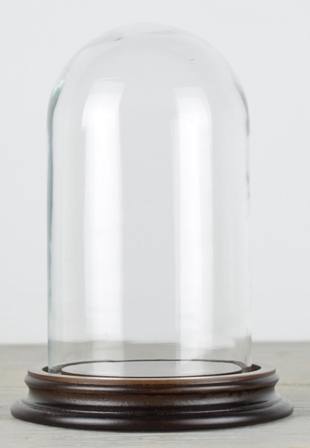 Figura Decorativa Marrón Transparente Cúpula Cristal Madera (17 x 25,3 x 17  cm)