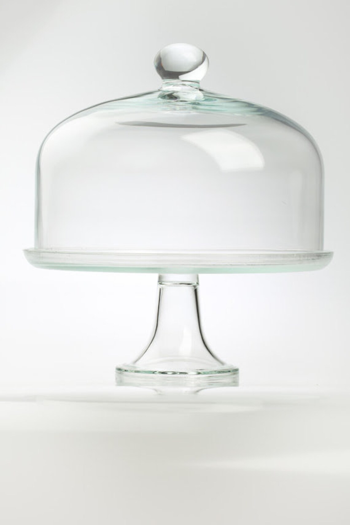 Large Display Clear Cake Stand With Glass Design Dome Cover / Etsy