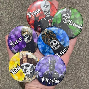 58mm Papa Emeritus 1-4 Badges/Buttons