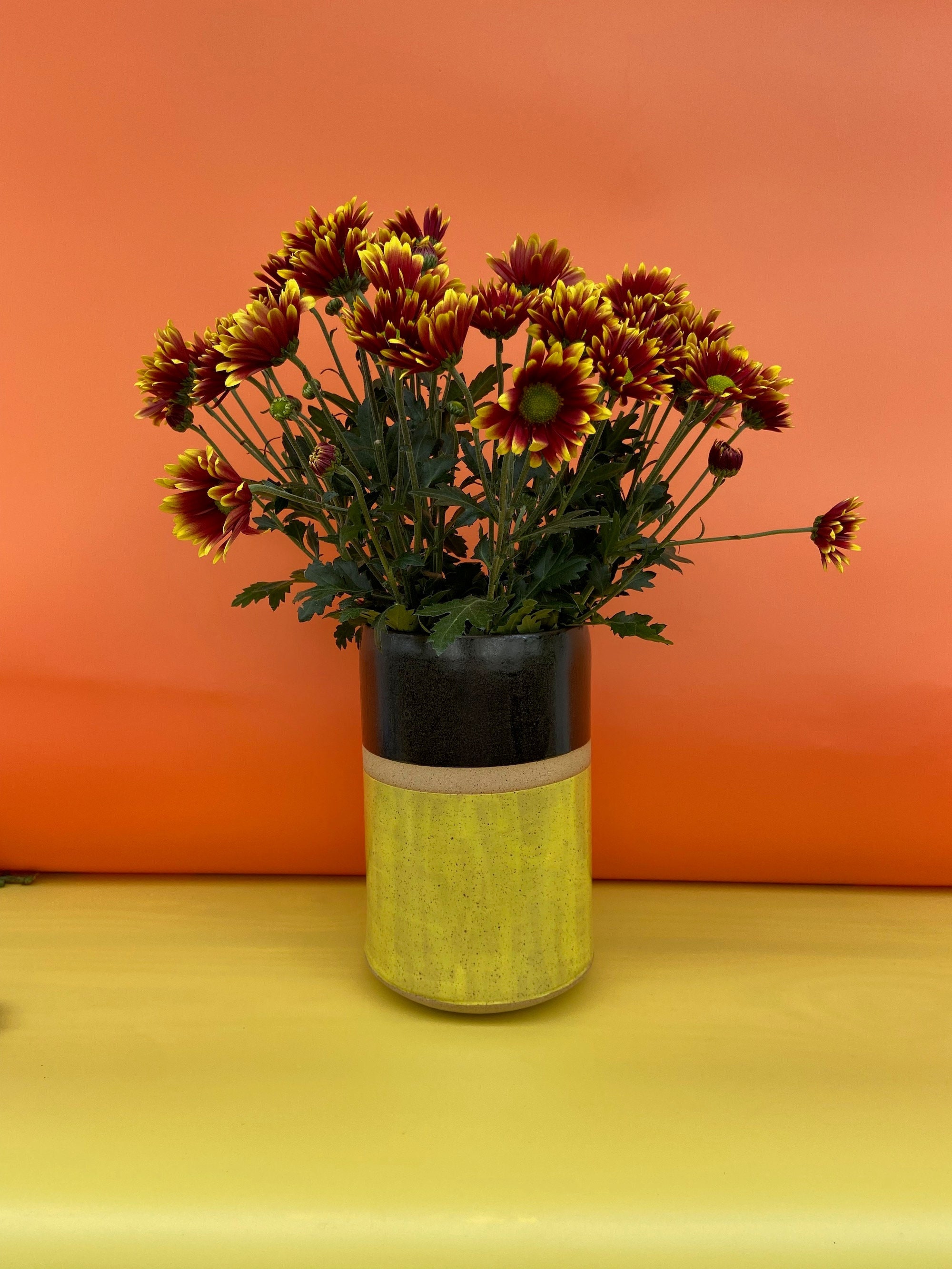 Color Block Pillar Vase — Franca
