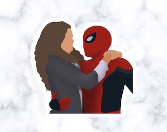 Spider-Man and MJ Vinyl Sticker