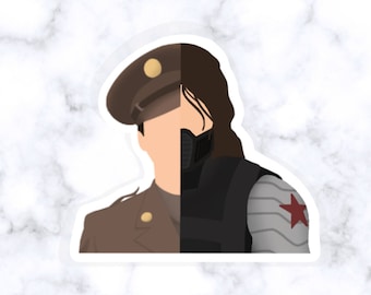 Adesivo in vinile Bucky Barnes-soldato d’inverno