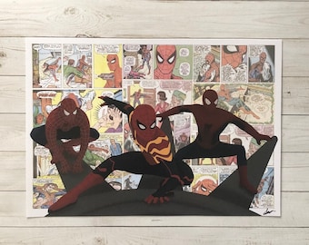 Spider-Men Art Print