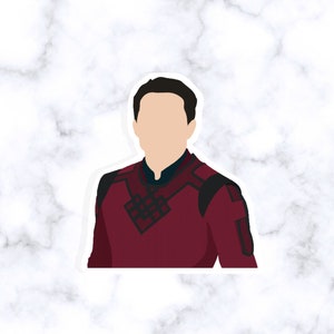May include: A digital illustration of a person wearing a red and black costume. The person has short black hair and a neutral facial expression.