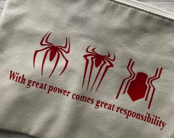 Spider-Men Tote Bag || Zipper Pouch