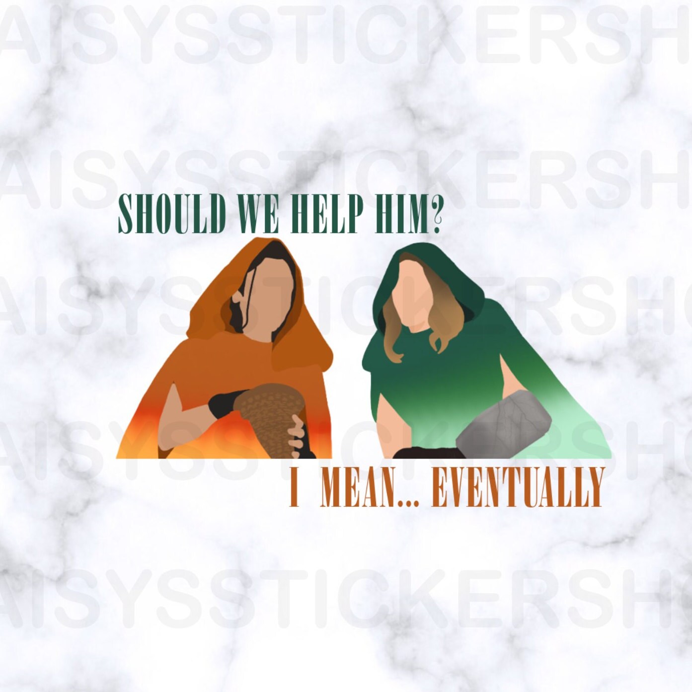 Should We Help Him Vinyl Sticker - Etsy