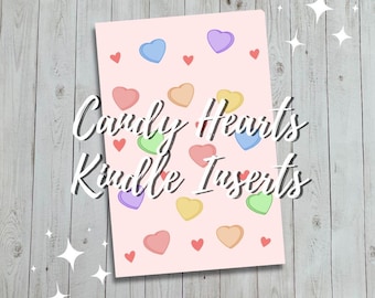Candy Hearts Cardstock Kindle Insert