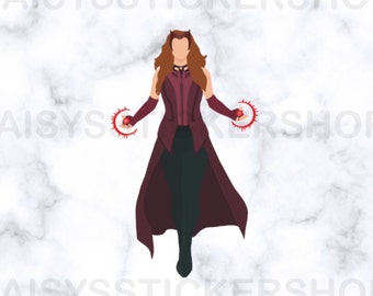 The Scarlet Witch Vinyl Sticker