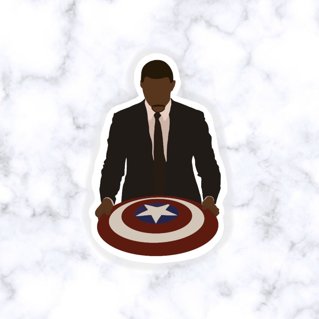 Sam Wilson Sticker Sam Wilson With Shield Vinyl Sticker - Etsy