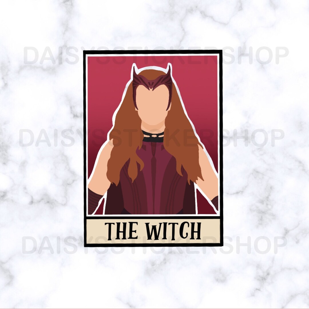 Scarlet Witch Tarot Vinyl Sticker | Art Print - Etsy