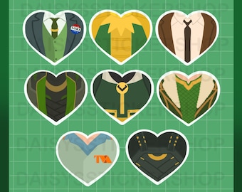 Mischievous Hearts Vinyl Stickers
