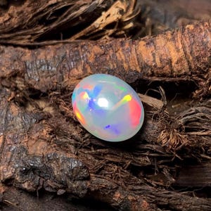 Genuine Ethiopian Opal Stone, Smoked Opal Large Gemstone, 2.20 CT AAA Grade Opal Stone, Multi WElo Fire Opal Cabochon, Wholesale Opal Stone