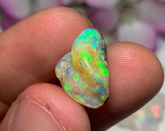 Genuine Uncut Opal Raw - 5.30 CT Multi Welo Fire Opal Rough - Ethiopian Opal Boulder Raw - AAA Quality Opal Rough - Precious Opal Raw Stone