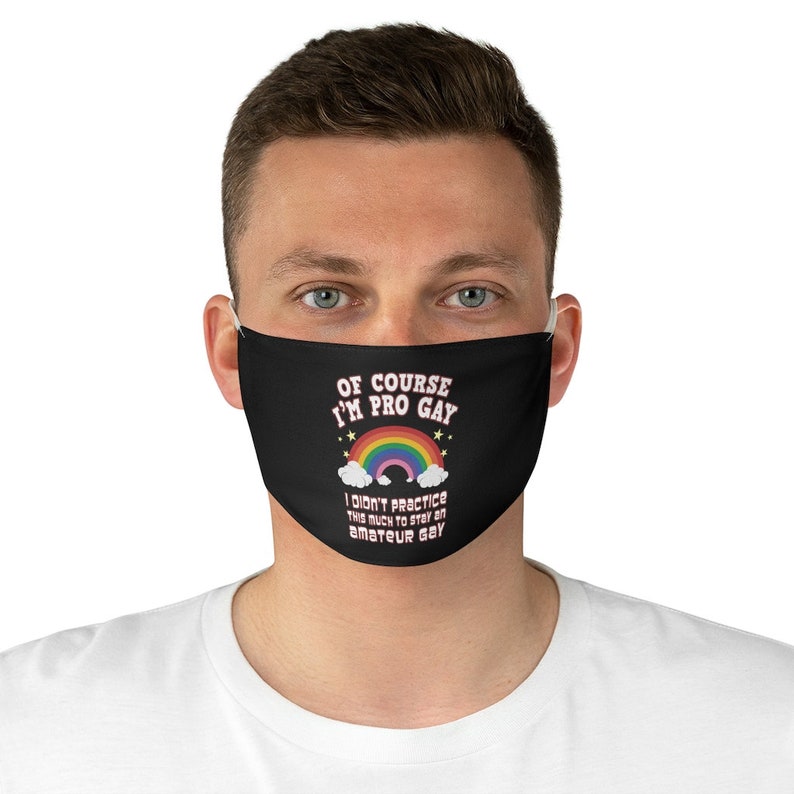 Pro Gay Face Mask LGBT Gay Pride Face Mask Breathable Etsy