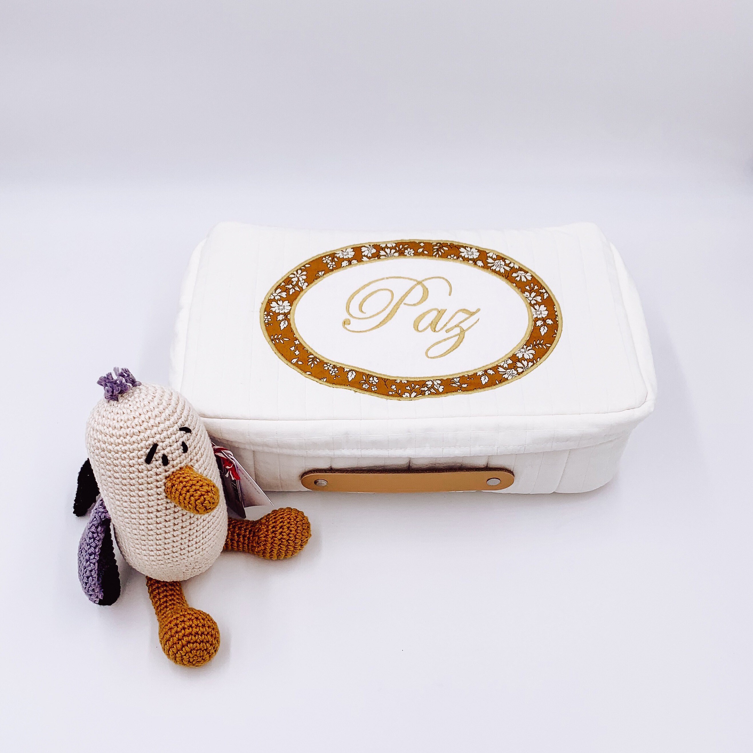 Valise en Tissu Brodée Personnalisable