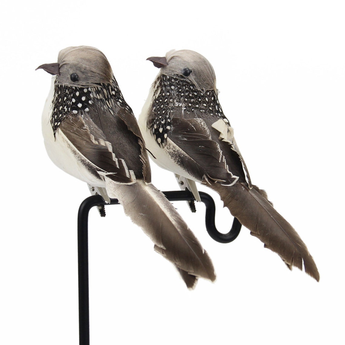 4pcs Artificial Birds On CLIPS Artificial Birds Craft Birds Etsy