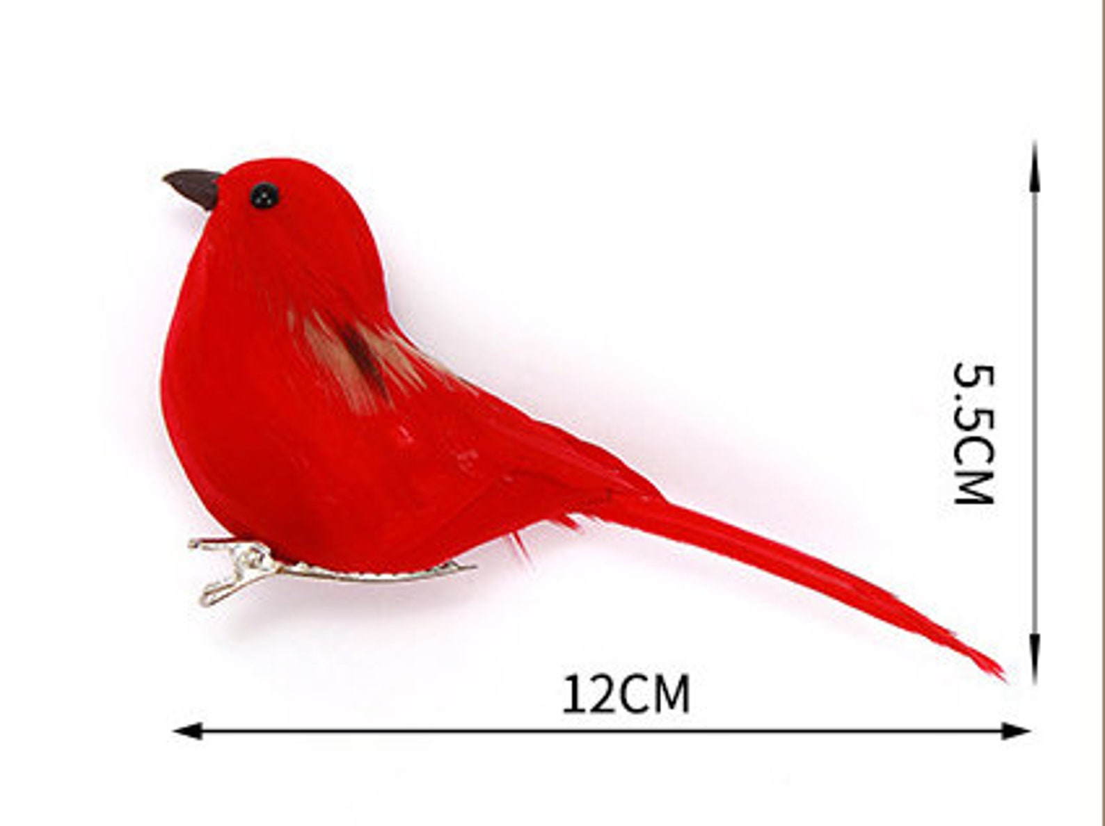 6pcs Artificial Birds On CLIPS Artificial Birds Craft Birds Etsy