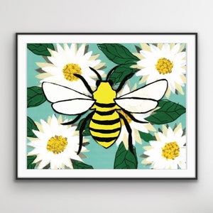 Bumblebee Art, Unframed,  Bumblebee Watercolor, Insect Art, Fine Art Print, Watercolor Bumblebee, Bee, Bee Art, Bee Watercolor