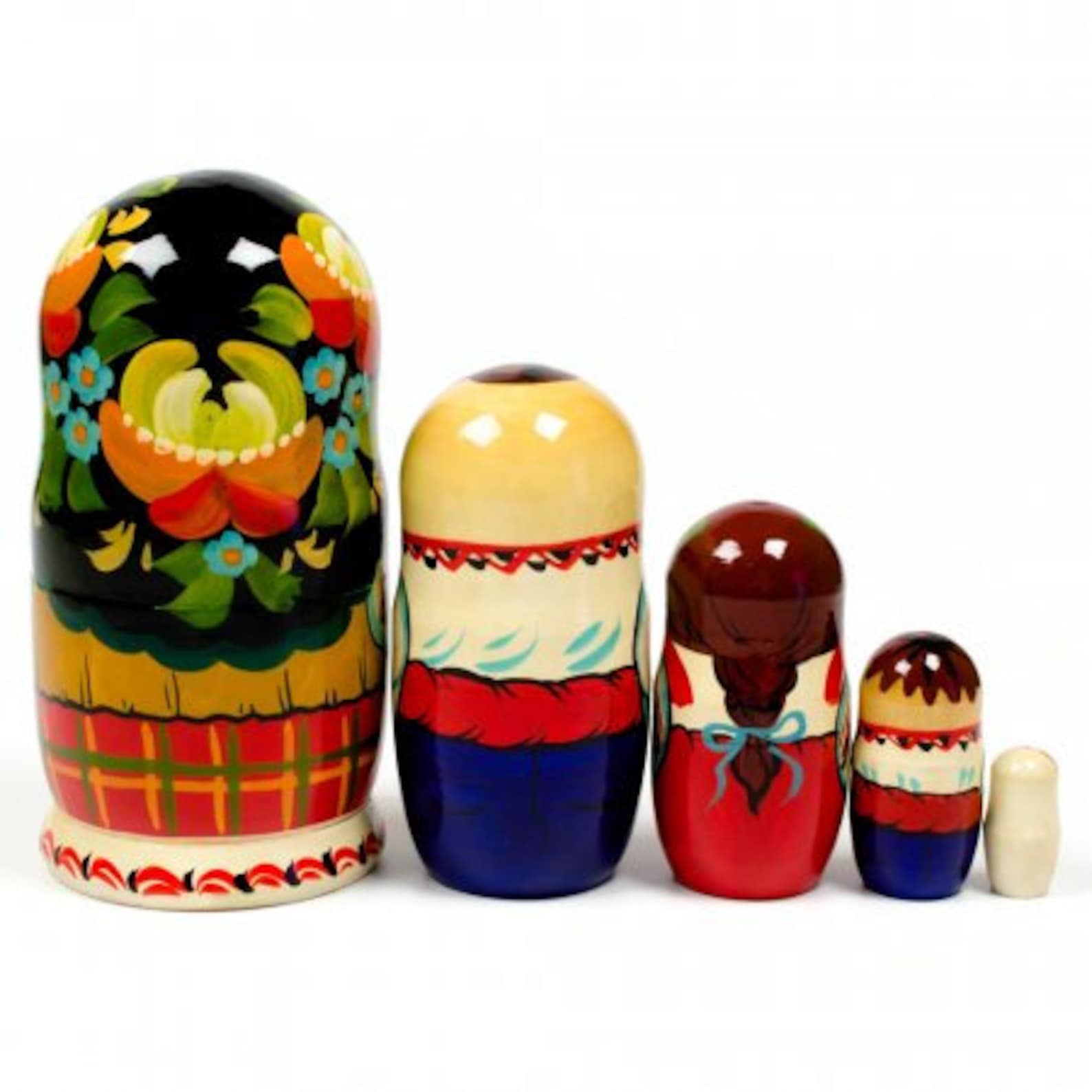 Matryoshka Babushka Wooden nesting dolls Ukrainian family Etsy