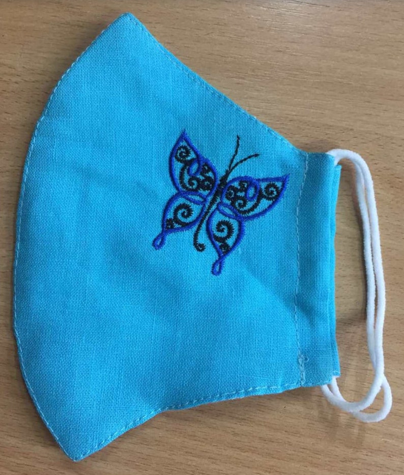 Linen Breathable Face Mask, Reusable Environmental Natural Mask