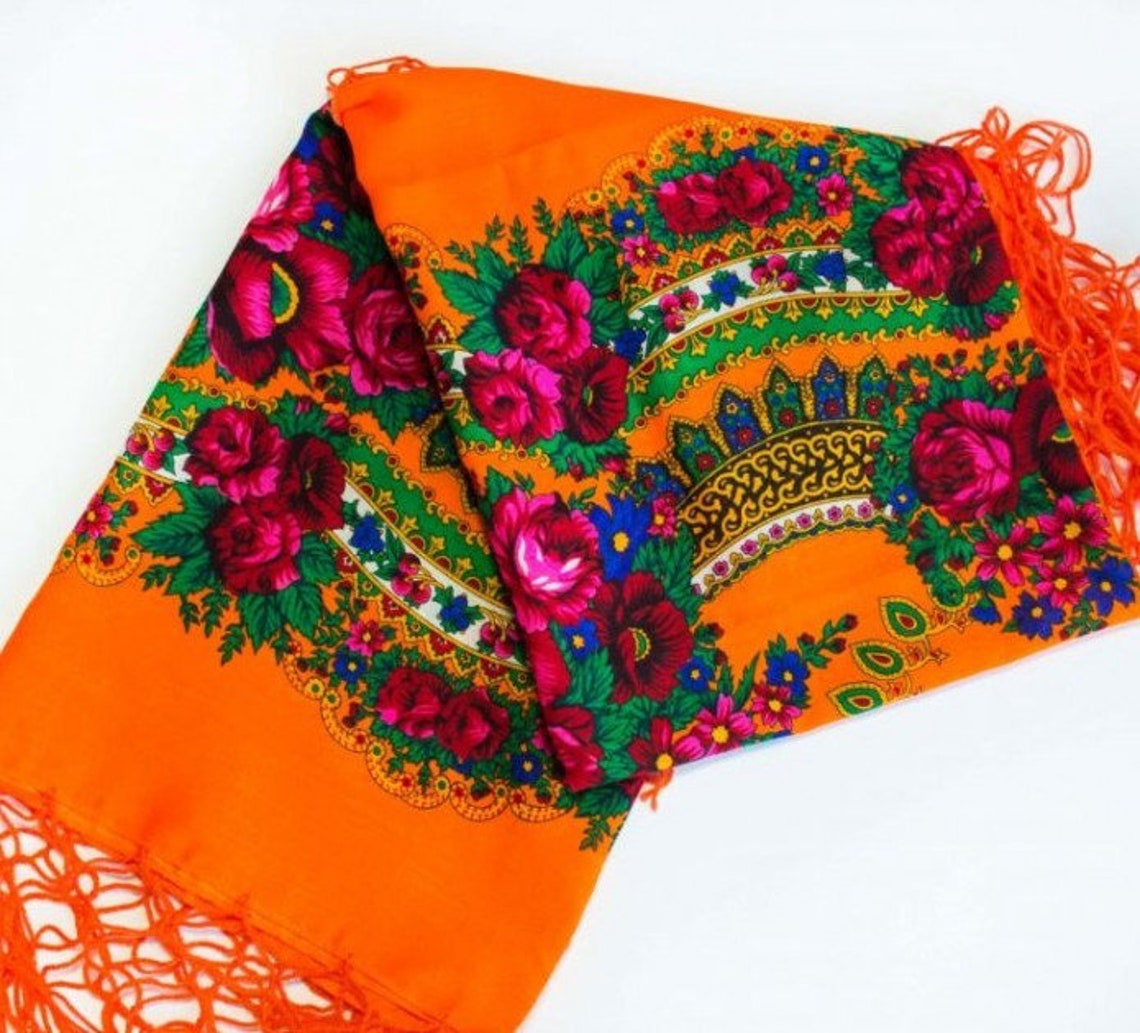 Ukrainian Shawl Traditional Ukrainian Gifts for Women Mom Etsy