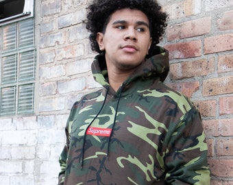 grey camo supreme hoodie