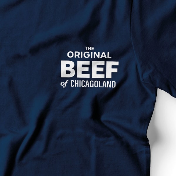 L'ours Original Beef Of Chicagoland Staff Uniform T-shirt classique en coton épais pour adulte unisexe
