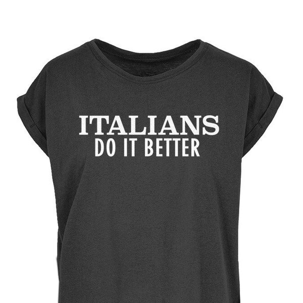 Italians Do It Better Madge Pp Don't Preach Women's Extended Shoulder T-Shirt XS-5XL