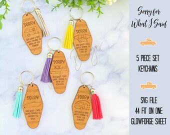 Boot Sleutelhanger SVG bestand, Sorry voor wat ik zei Sleutelhanger SVG bestand, Back-up van de camper Svg Bestand, Parkeren van de camper Svg Bestand, Aanmeren Boot