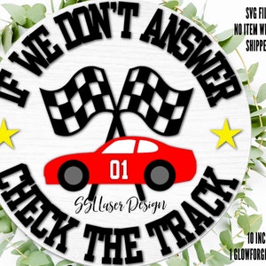 Race Deur Hanger, Race Track Wall Hanger SVG-bestand, Racing SVG-bestand, Auto Laser Cut-bestand, Race Track Glowforge-bestand, Racing Cut-bestand