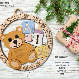 Arquivo SVG de enfeites de Natal para creches, arquivo SVG de enfeites de Natal para babás, arquivo SVG de enfeites de Natal para babás, arquivo SVG de enfeites de Natal para babás